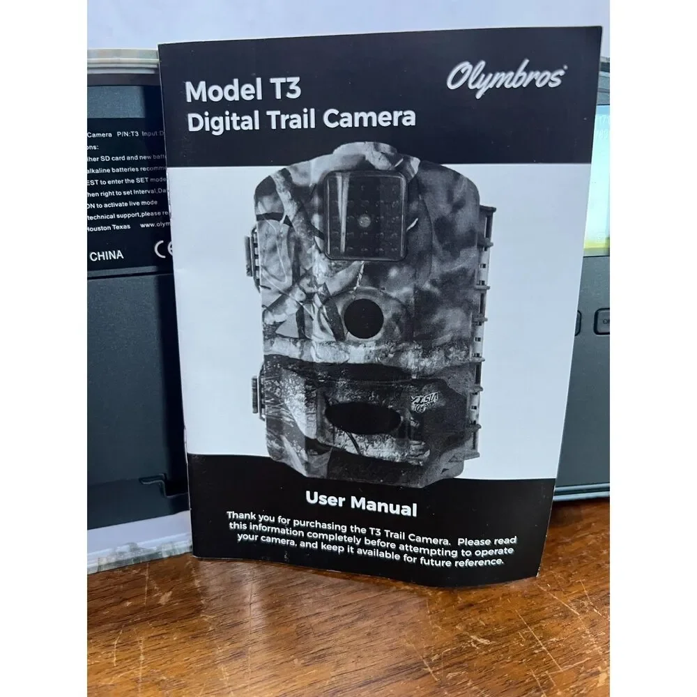 Olymbros T3 Trail Camera - 16MP 1080P Night Vision 110° IP66 Waterproof
